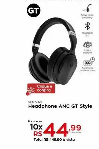 Ibyte Headphone Anc Gt Style oferta