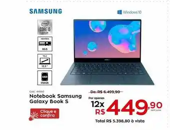 Ibyte Notebook Samsung Galaxy Book S oferta
