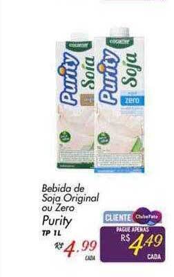 Muffato Bebida De Soja Original Ou Zero Purity oferta