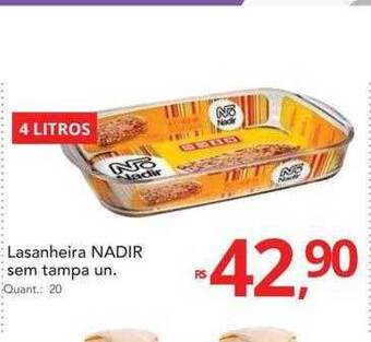 Supermercados Koch Lasanheira Nadir Sem Tampa oferta