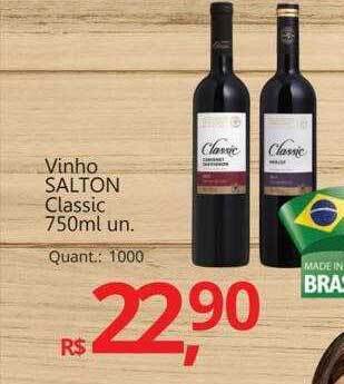 Supermercados Koch Vinho Salton Classic oferta