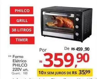 Supermercados Koch Forno Elétrico Philco 220v oferta