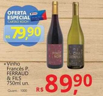 Supermercados Koch Vinho Francês P. Ferraud & Fils oferta