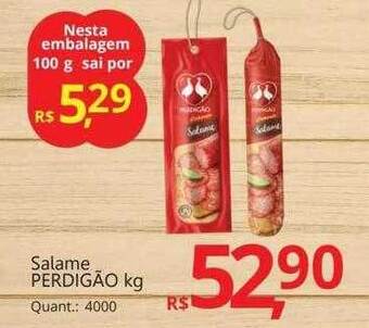 Supermercados Koch Salame Perdigão oferta
