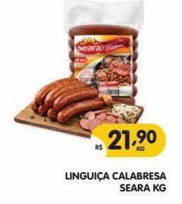 Supermercados Real Linguiça Calabresa Seara Kg oferta