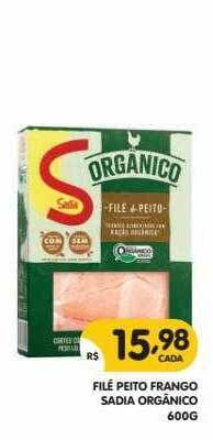 Supermercados Real Filé Peito Frango Sadia Orgânico oferta