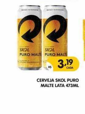 Supermercados Real Cerveja Skol Puro Malte oferta