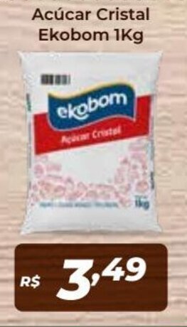 Atakarejo Acucar Cristal Ekobom 1kg oferta