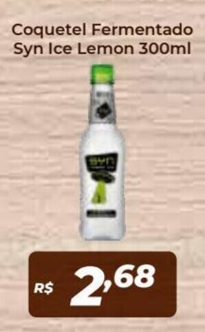 Atakarejo Coquetel Fermentado Syn Ice lemon 300ml oferta