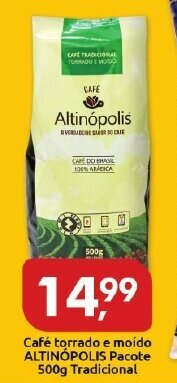 Supermercados Nori Cafe torrado e moido Altinopolis pacote 500g tradicional oferta