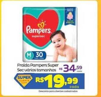 Fralda Pampers Super Sec Varios Tamanhos