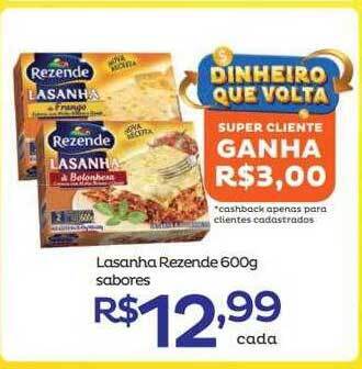 Super Lagoa Lasanha Rezende Sabores oferta