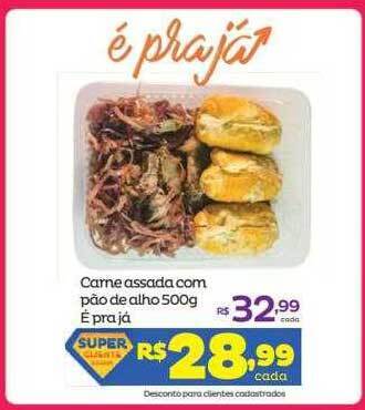 Super Lagoa Carne Assada Com Pão De Alho E Prajá oferta