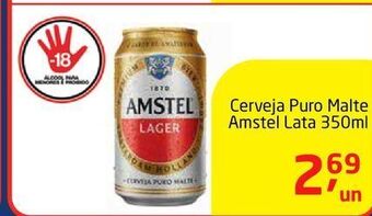 Tenda Atacado Cerveja puro malte amstel 350ml oferta