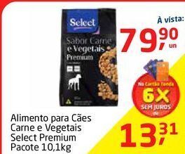 Tenda Atacado Alimento para cães select 10,1kg oferta