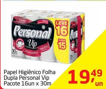 Tenda Atacado Papel higiênico personal vip 16un x 30m oferta