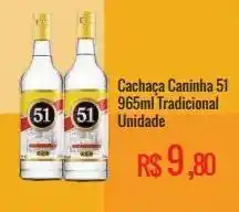 Mart Minas Cachaça caninha 51 965ml oferta