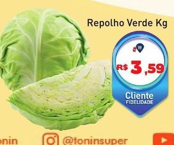 Tonin Superatacado Repolho verde kg oferta