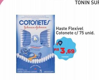 Haste flexível cotonete c/ 75 unid.