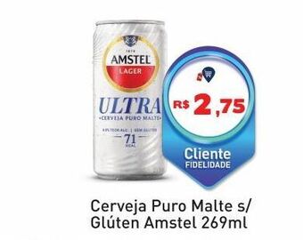 Tonin Superatacado Cerveja puro malte s/ glúten amstel 269ml oferta