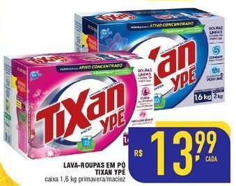 Mercantil Rodrigues Lava-roupas em pó tixan ypê 1.6kg oferta