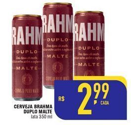 Mercantil Rodrigues Cerveja brahma duplo malte 350ml oferta