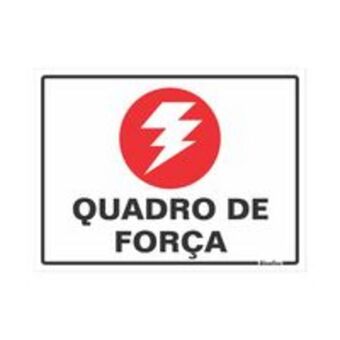 Telhanorte Placa de poliestireno 15x20cm quadro de força 220ak sinalize oferta