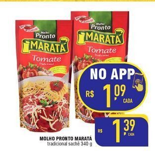 Mercantil Rodrigues Molho pronto maratá 340g oferta