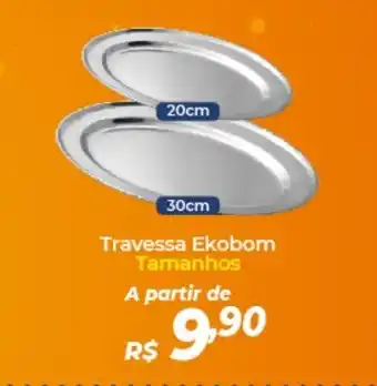 Travessa Ekobom Tamanhos