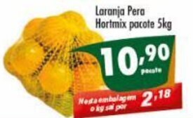 Vencedor Atacadista Laranja pera Hortmix pacote 5kg oferta