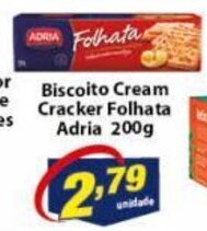 Vencedor Atacadista Biscoito Cream Cracker Folhata Adria 200g oferta