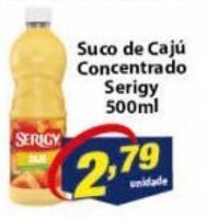 Vencedor Atacadista Suco de Caju Concentrado Serigy 500ml oferta