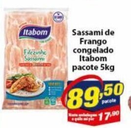 Vencedor Atacadista Sassami de Frango Congelado Itabom pacote 5kg oferta