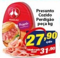 Presunto Cozido Perdigao peca 1kg
