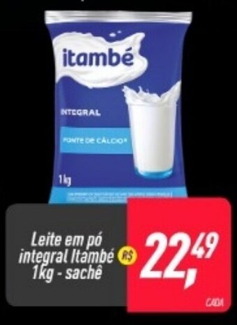 Frangolândia Leite em po integral Itambe 1kg sache oferta