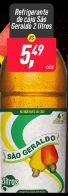 Refrigerante de Caju Sao Geraldo 2L