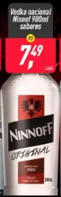 Vodka Nacional Ninnoff 900ml