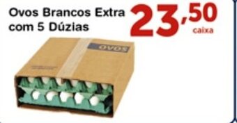 Roldão Ovos Brancos Extra com 5 Duzias oferta