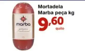 Roldão Mortadela Marba peca 1kg oferta