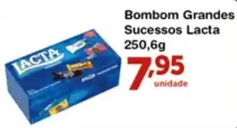 Roldão Bombom Grandes Sucessor Lacta 250.6g oferta