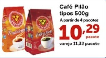 Roldão Cafe Pilao tipos 500g oferta