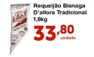 Roldão Requeijao Bisnaga D'allora Tradicional 1.8kg oferta