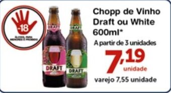 Chopp de Vinho Draft ou White 600ml