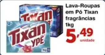 Roldão Lava roupas em po Tixan fragrancias 1kg oferta