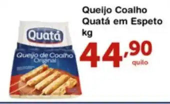 Roldão Queijo Coalho Quata em Espeto 1kg oferta