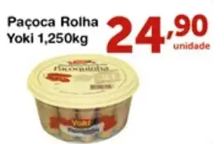 Roldão Pacoca Rolha Yoki 1.250kg oferta