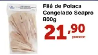 Roldão File de Polaca Congelado Seapro 800g oferta