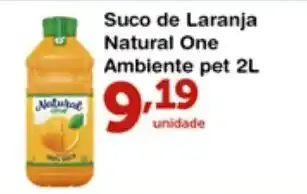 Roldão Suco de Laranja Natural one Ambiente 2L oferta