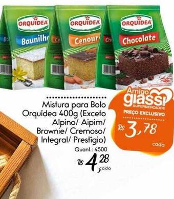 Giassi Supermercados Mistura Para Bolo Orquídea oferta
