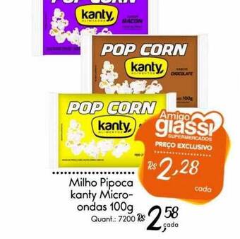Giassi Supermercados Milho Pipoca Kanty Micro-ondas oferta